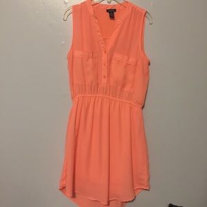 Bright coral dress